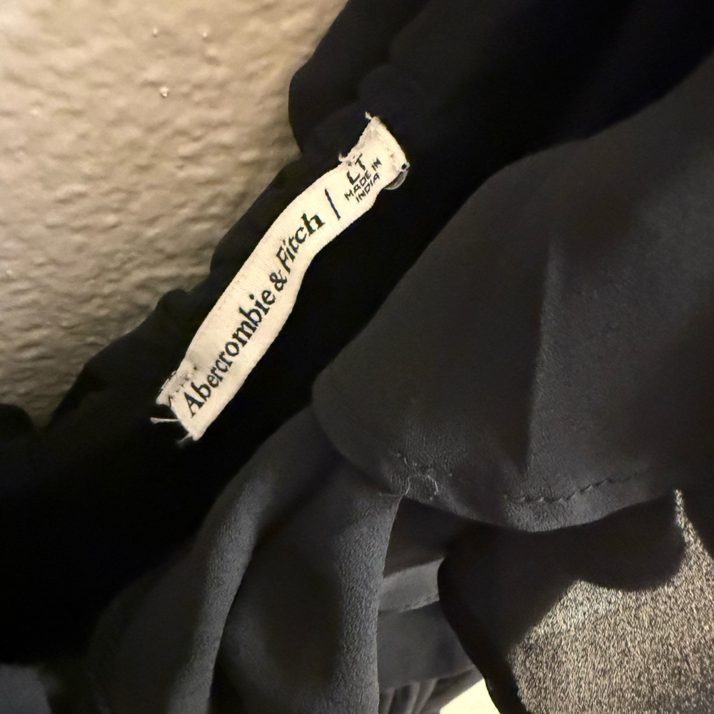 Abercrombie & Fitch Black Ruffle Flutter Sleeve Mini Dress - Picture 3 of 5